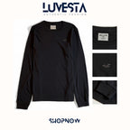 Hollister Essential Long-Sleeve T-Shirt - Classic Black | USA Import