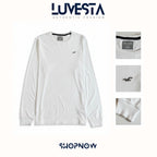 Hollister Essential Long-Sleeve T-Shirt - Pure White | USA Import