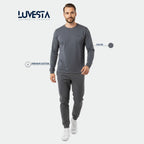 Hollister Essential Long-Sleeve T-Shirt - Charcoal Grey | USA Import