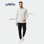 Hollister Essential Long-Sleeve T-Shirt - Classic Gray | USA Import