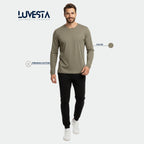 Hollister Essential Long-Sleeve T-Shirt - Olive Green | USA Import