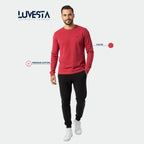Hollister Classic Long-Sleeve T-Shirt - Burgundy Red | USA Import