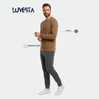 Hollister Essential Long-Sleeve T-Shirt - Camel Brown | USA Import