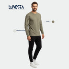 Hollister Essential Long-Sleeve T-Shirt - Olive Green | USA Import