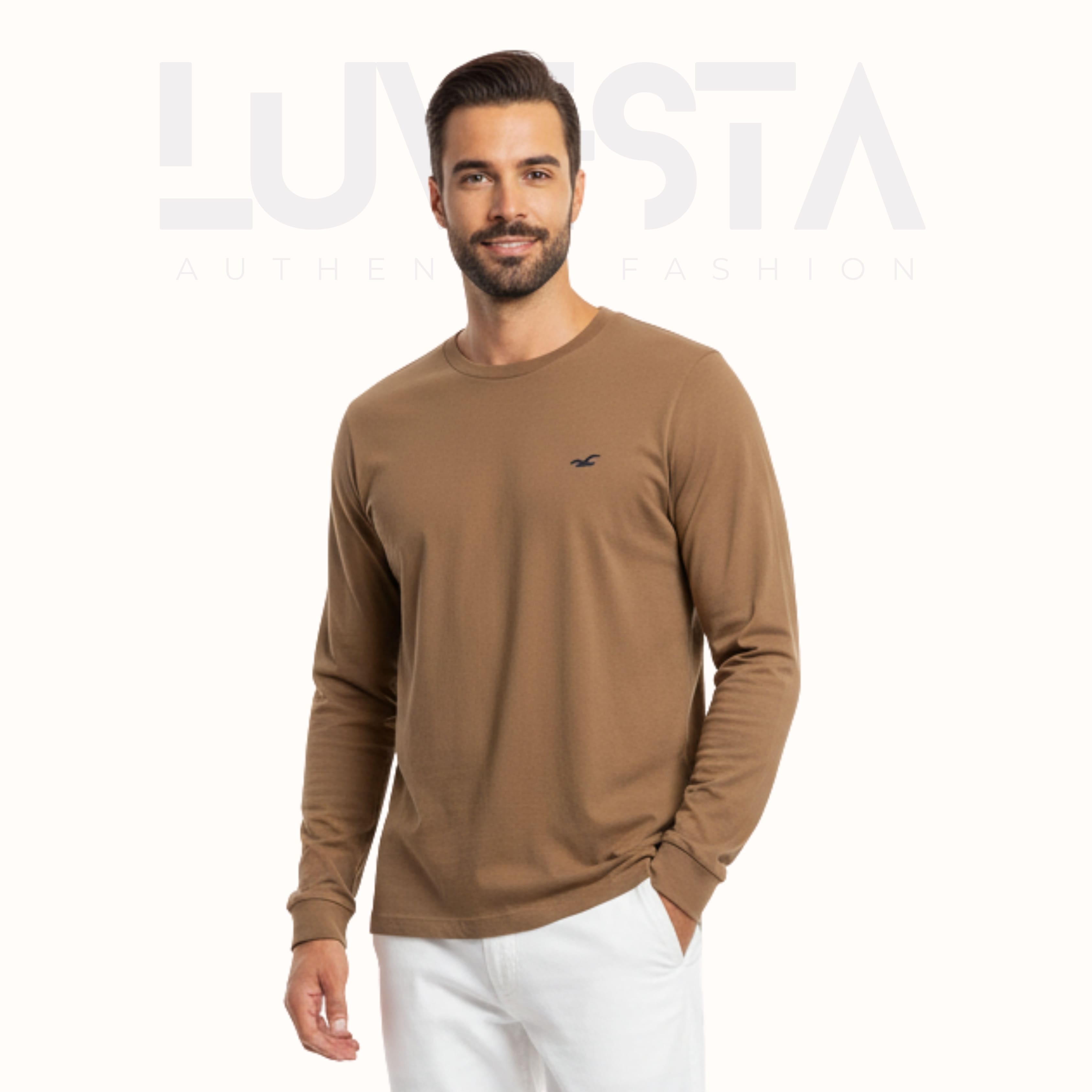 Classic Cotton Long Sleeve — Camel