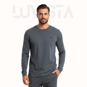 Classic Cotton Long Sleeve — Charcoal Grey