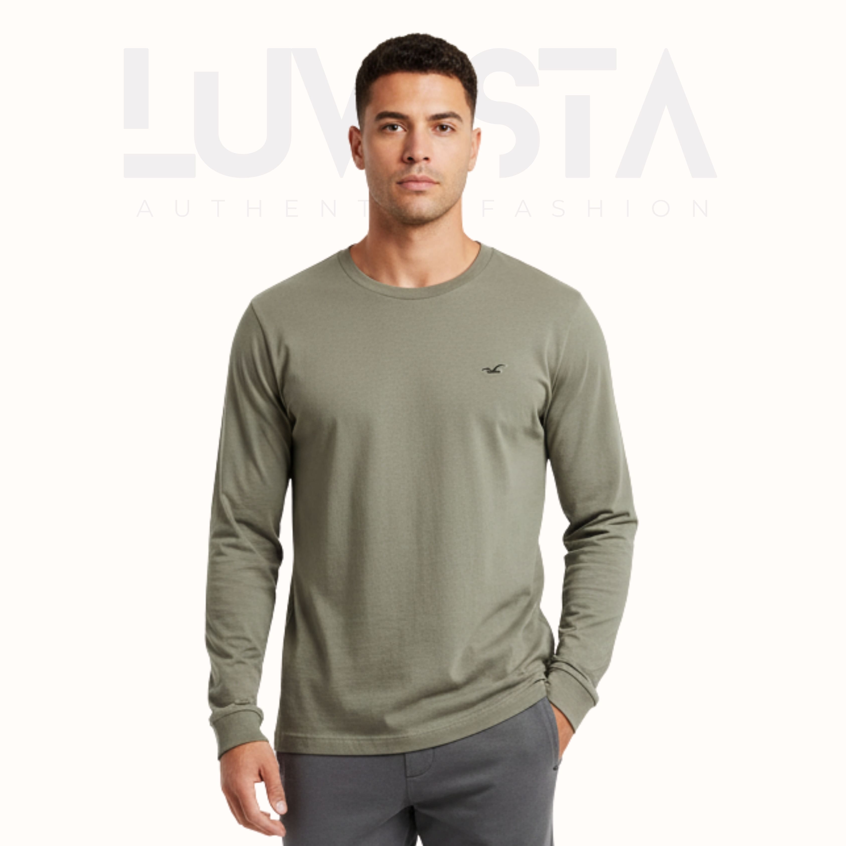Classic Cotton Long Sleeve — Olive Green