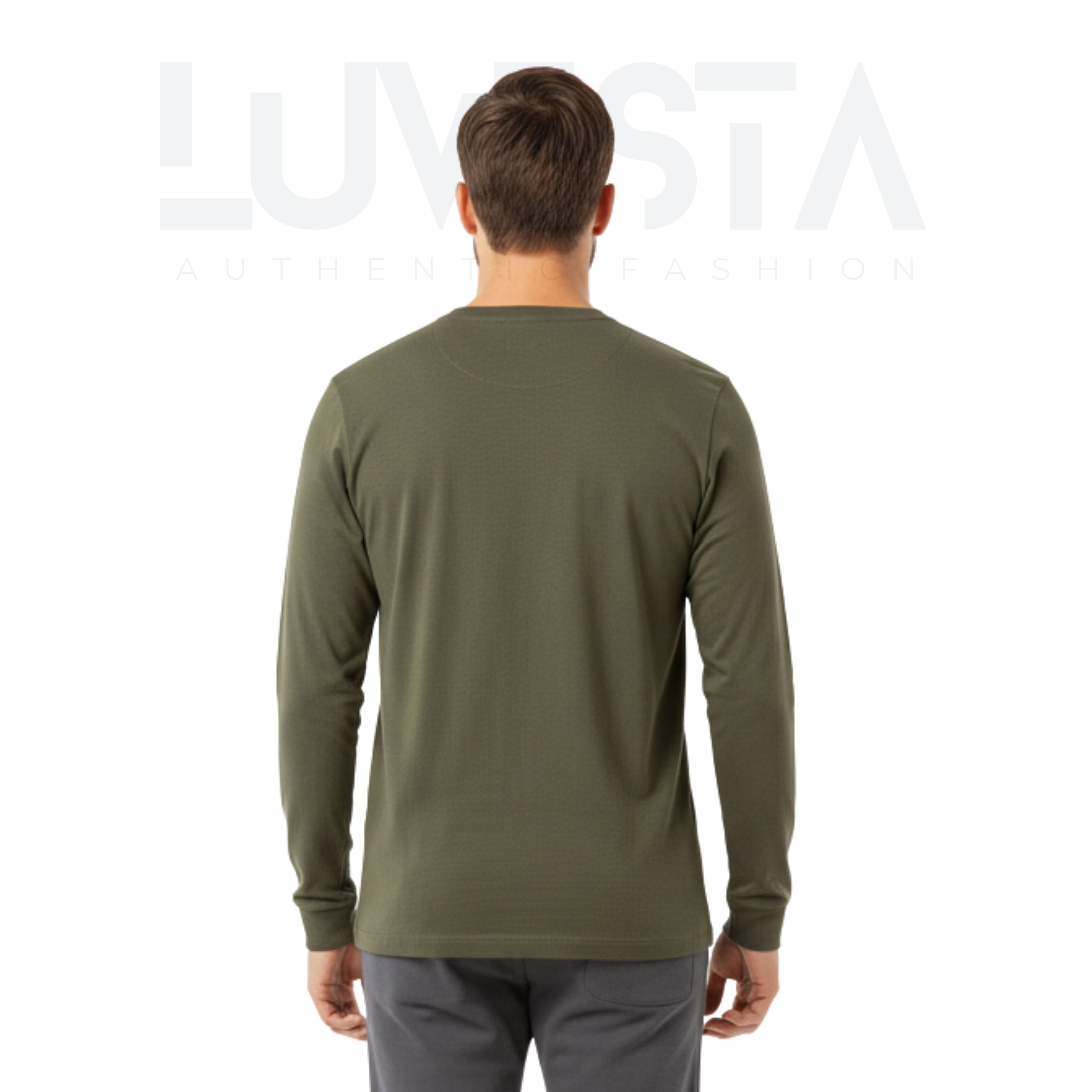 Classic Cotton Long Sleeve — Army Green
