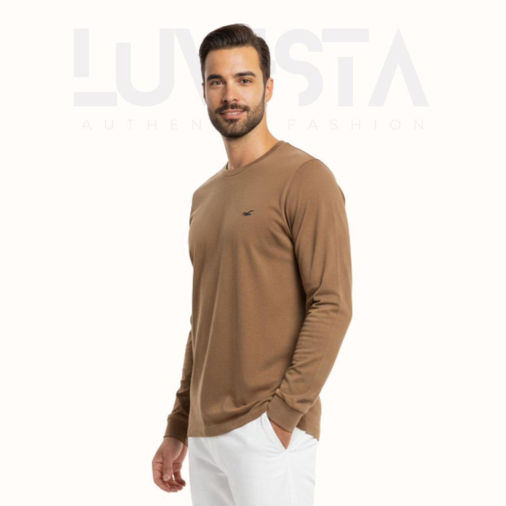 Classic Cotton Long Sleeve — Camel