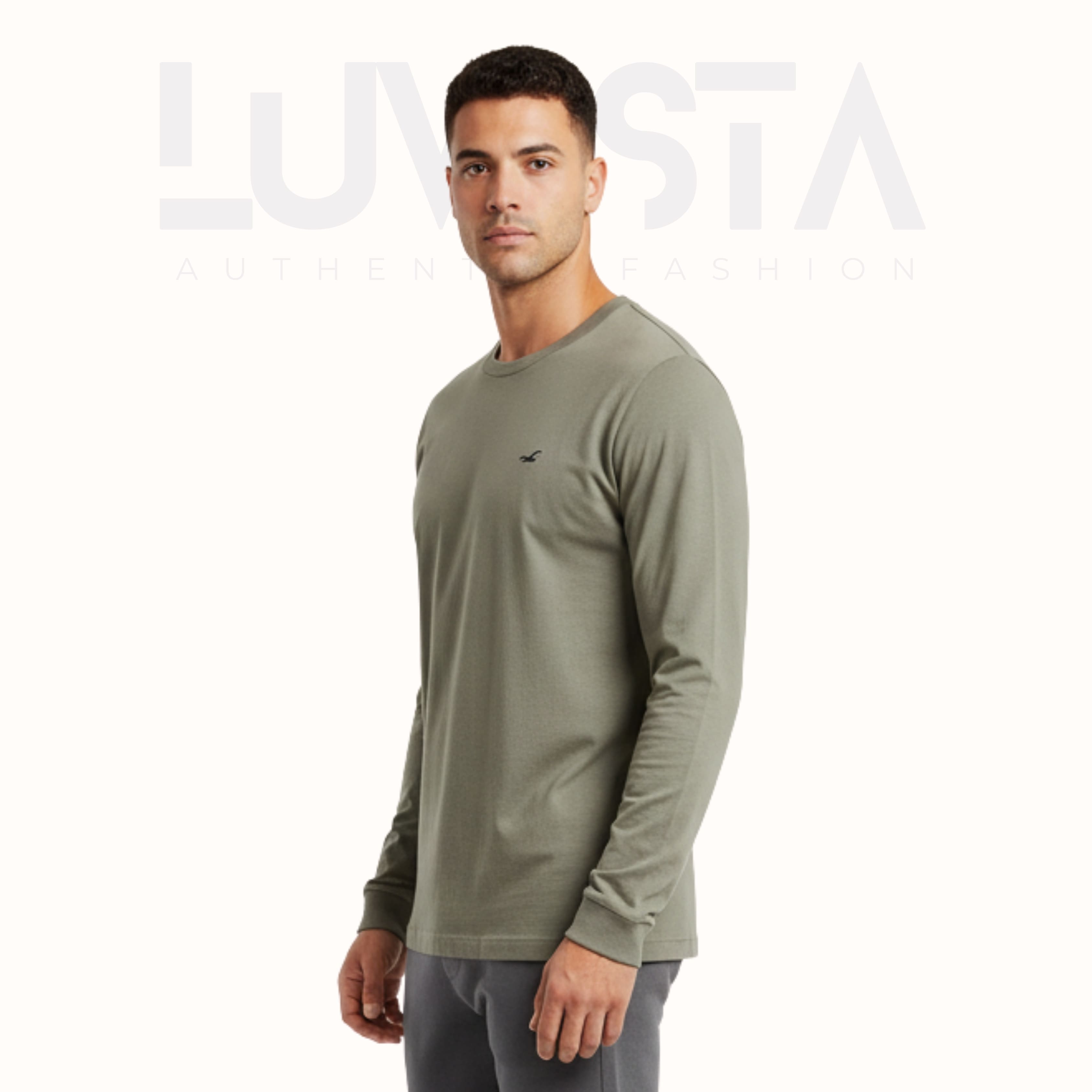 Classic Cotton Long Sleeve — Olive Green