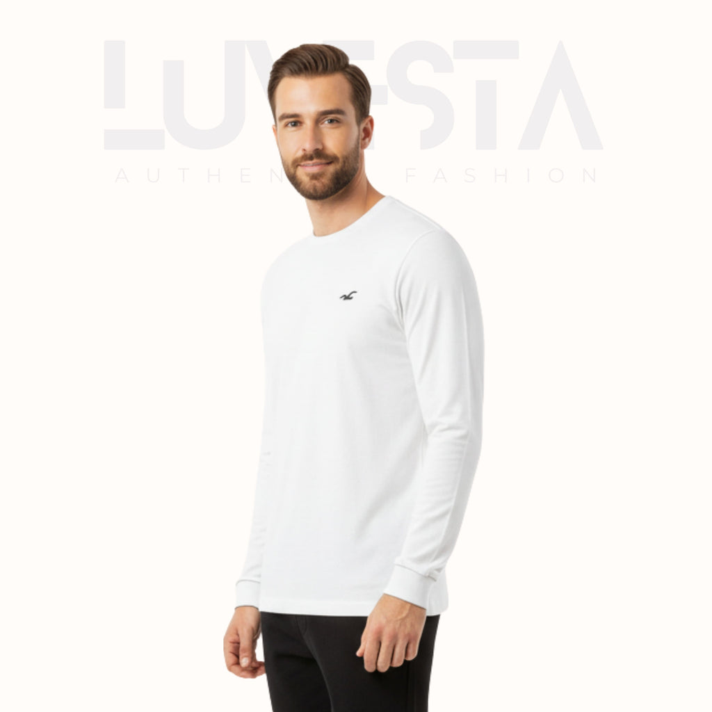 Classic Cotton Long Sleeve — Pure White