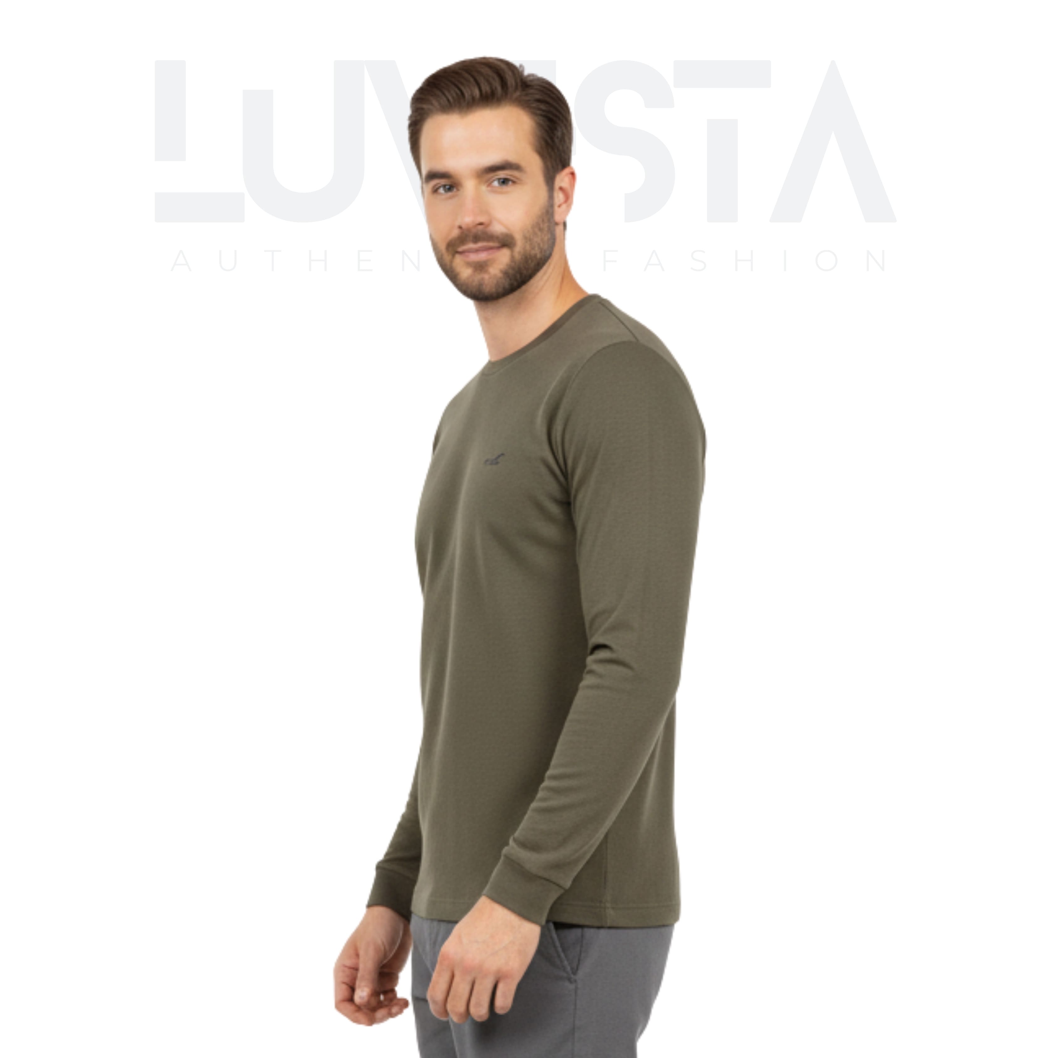 Classic Cotton Long Sleeve — Army Green
