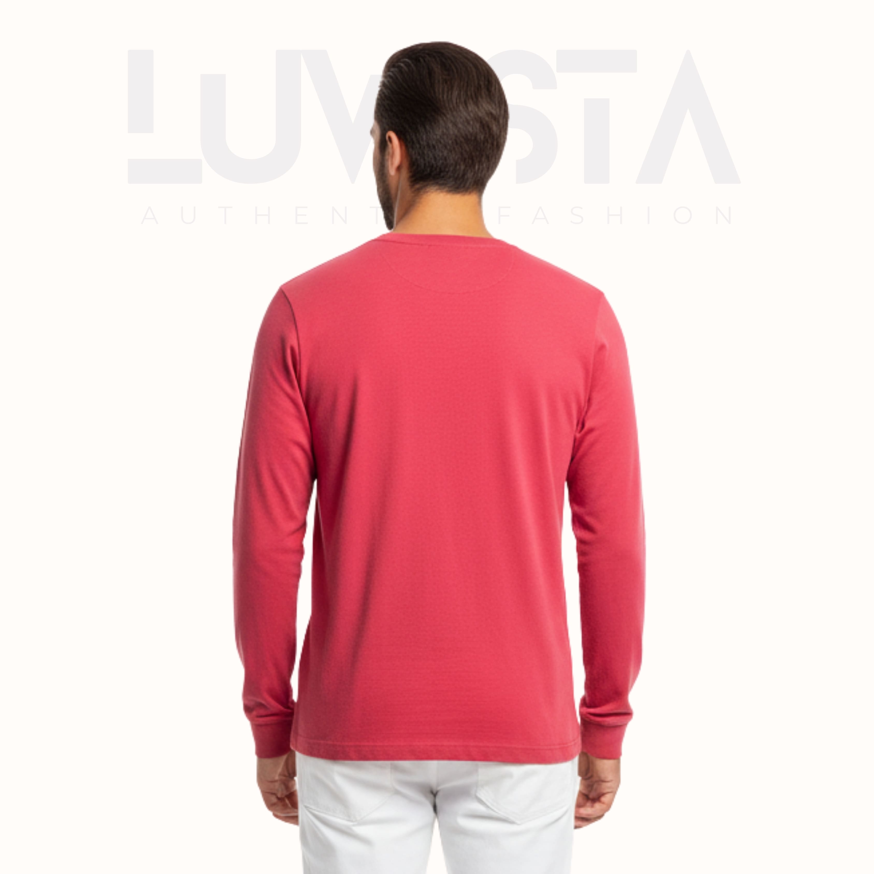 Classic Cotton Long Sleeve — Burgundy Red