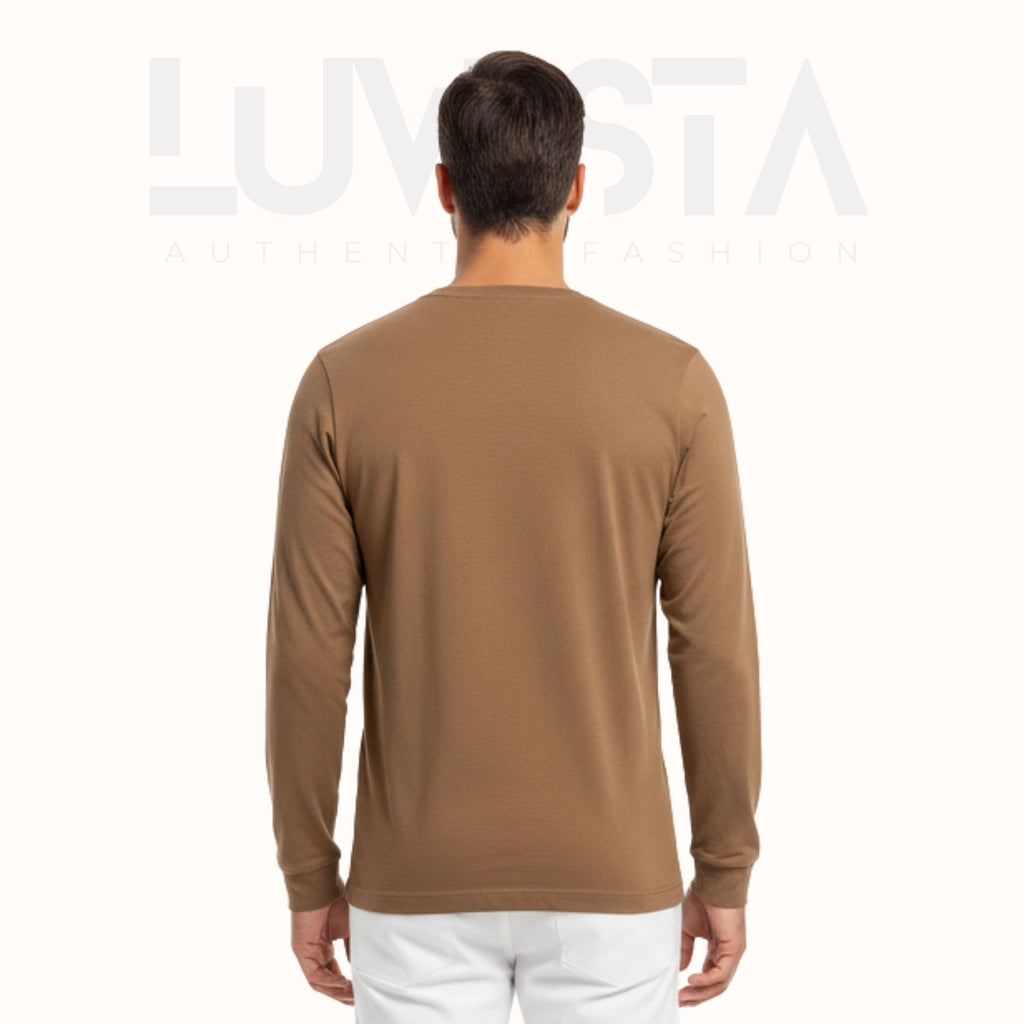 Classic Cotton Long Sleeve — Camel