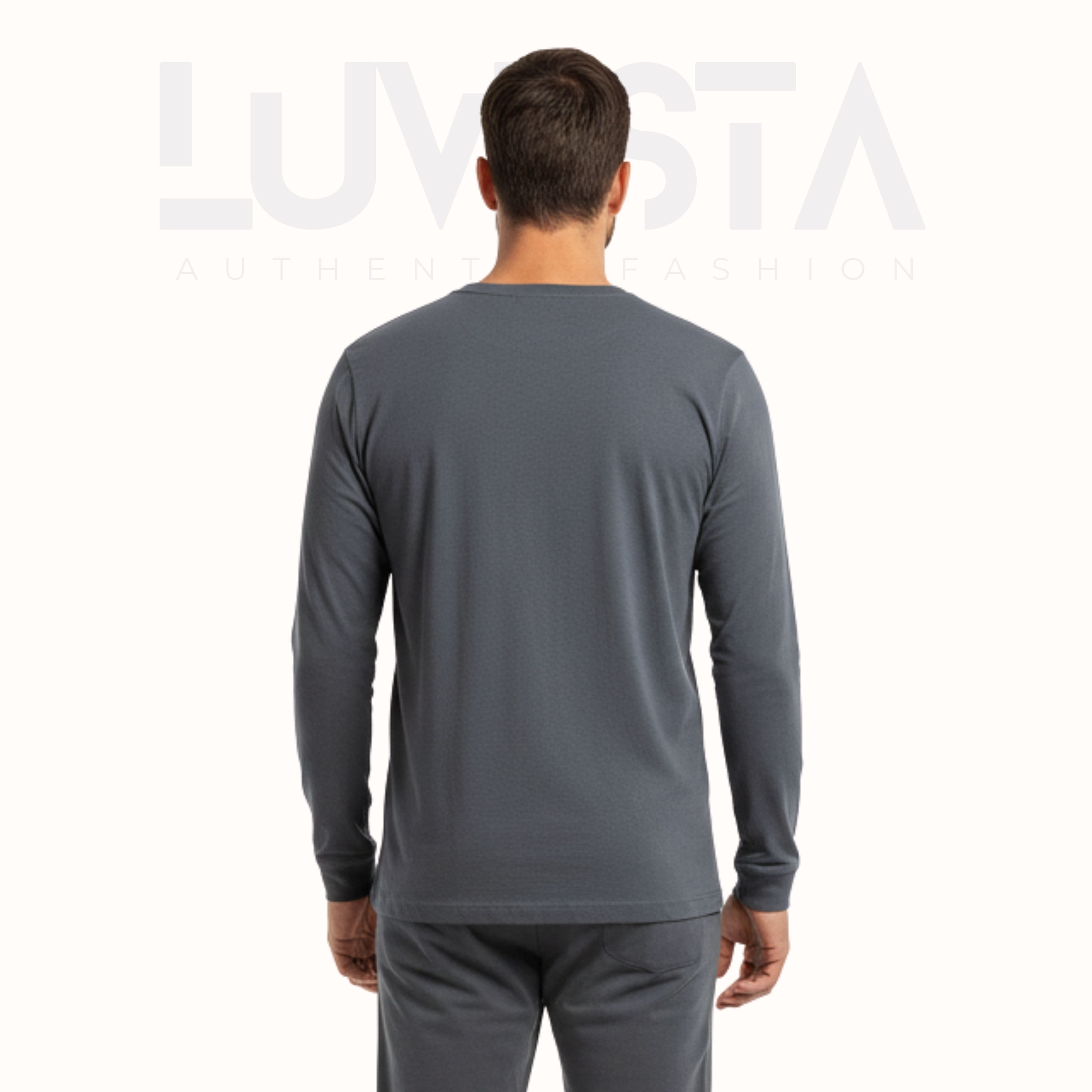 Classic Cotton Long Sleeve — Charcoal Grey