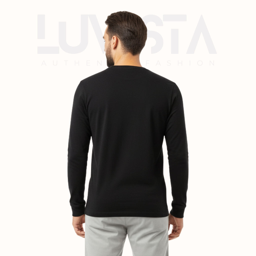 Classic Cotton Long Sleeve — Black