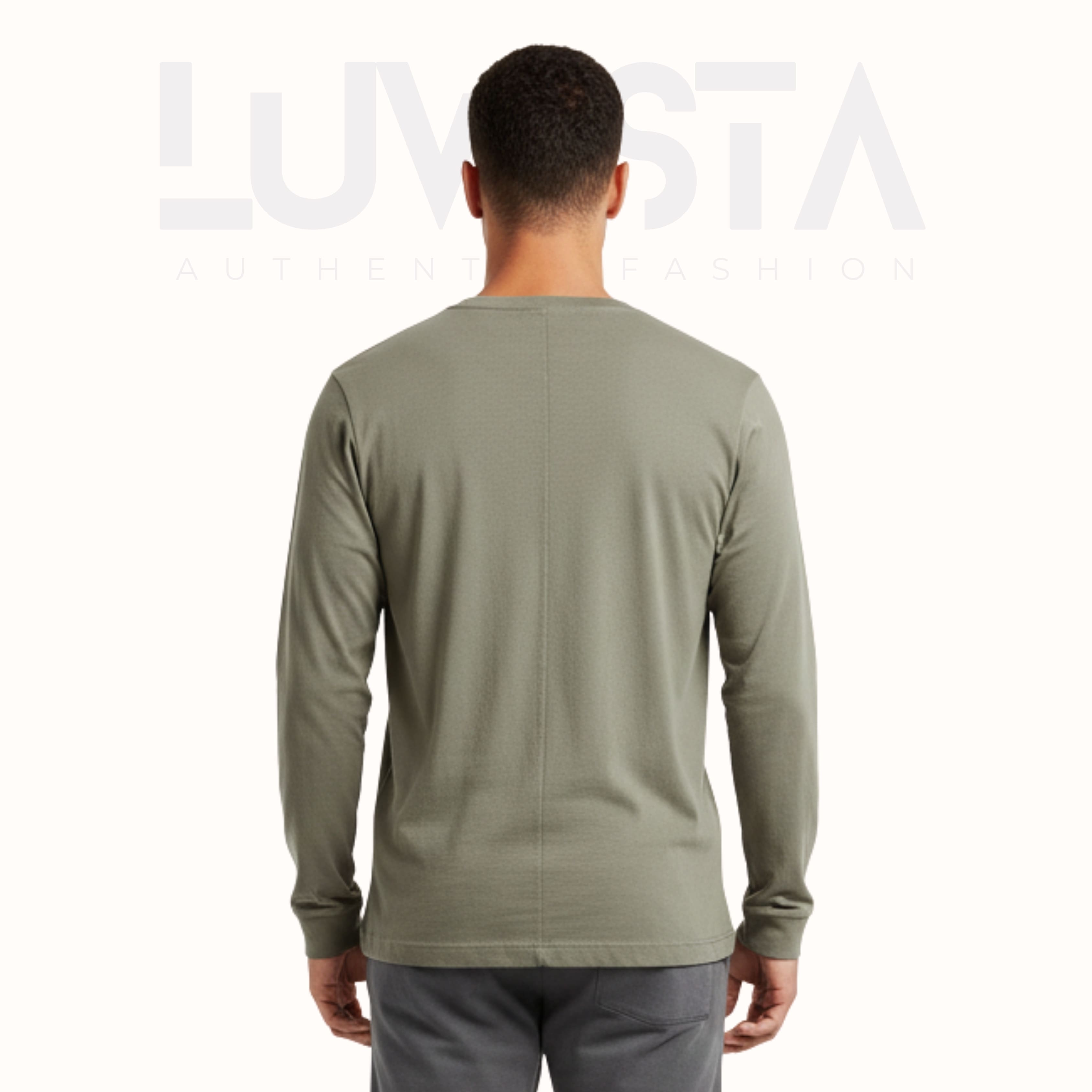 Classic Cotton Long Sleeve — Olive Green