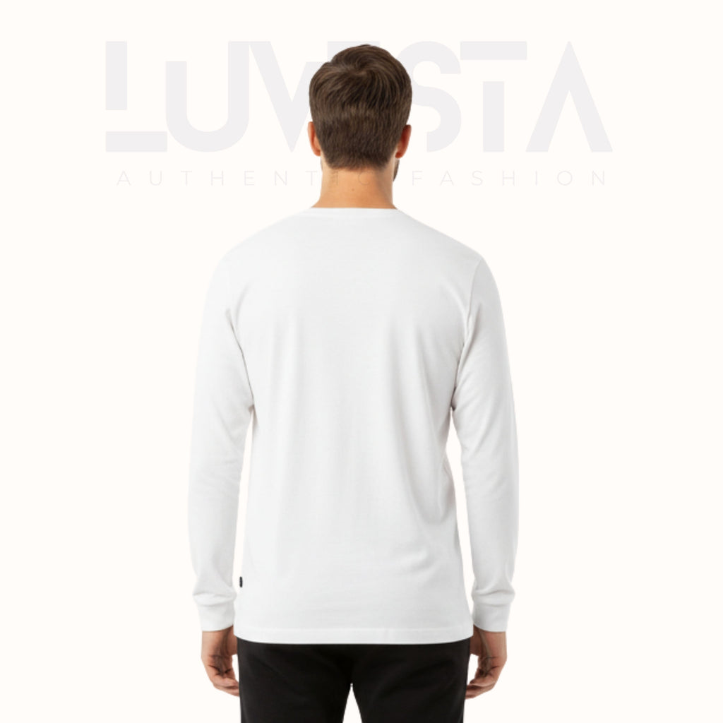Classic Cotton Long Sleeve — Pure White