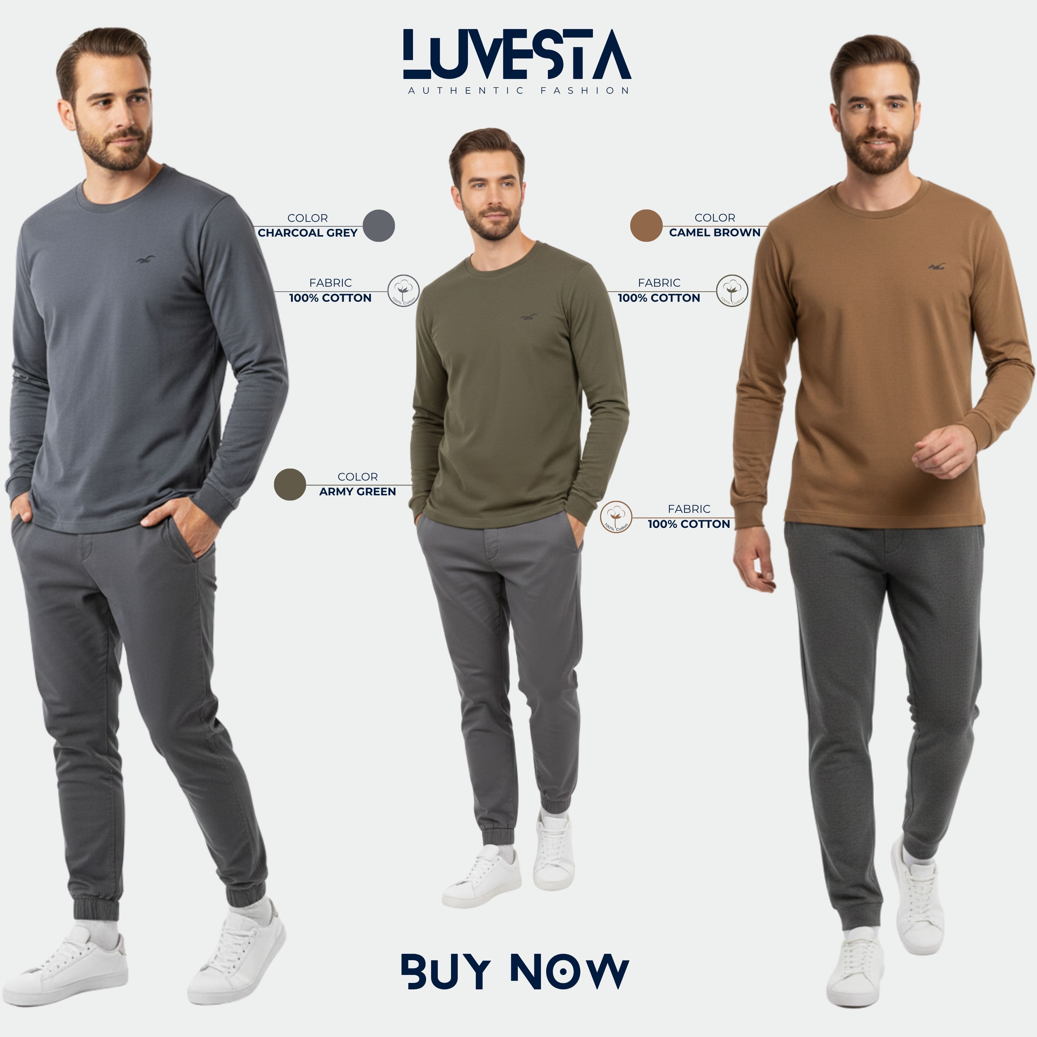 Hollister Long-Sleeve T-Shirt - 9 Colors | USA Import