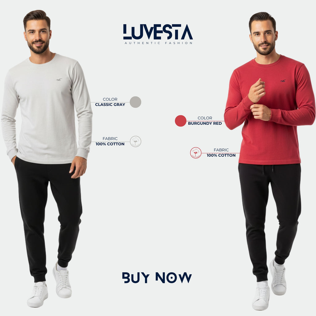 Hollister Long-Sleeve T-Shirt - 9 Colors | USA Import