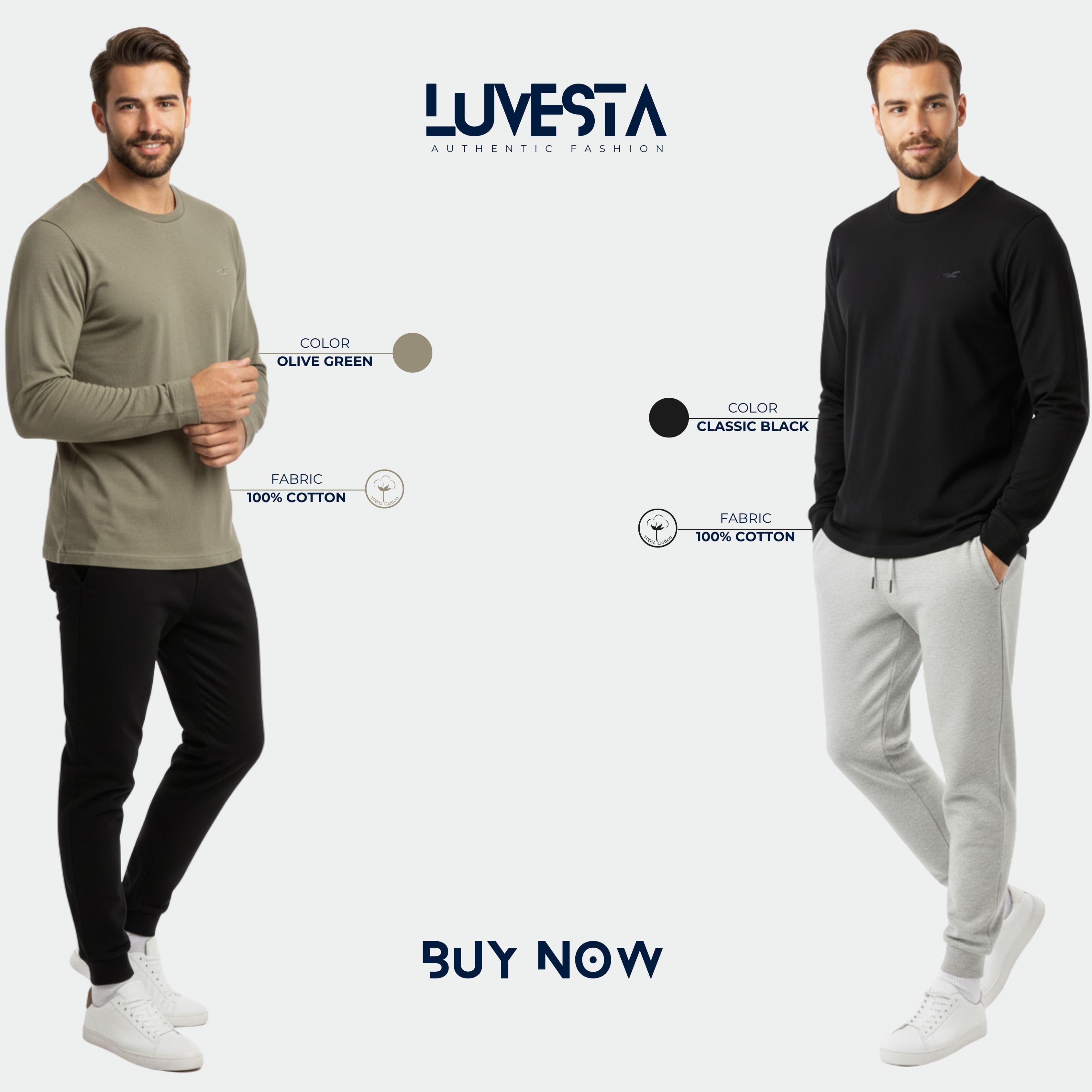 Hollister Long-Sleeve T-Shirt - 9 Colors | USA Import